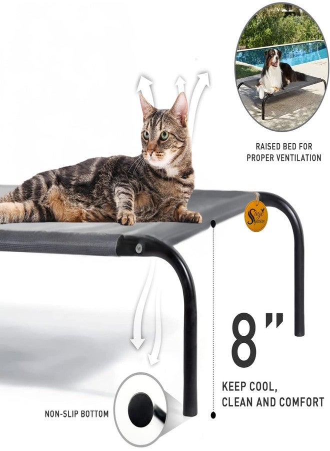 Sage Square Comfortable Bed for Your Pet with Waterproof Liner: Featuring Sturdy Metal Frame, Comfortable Padding, Easy-to-Clean Design for Long-Lasting Durability, Ideal for Dogs, Cats (Small) - Image 5